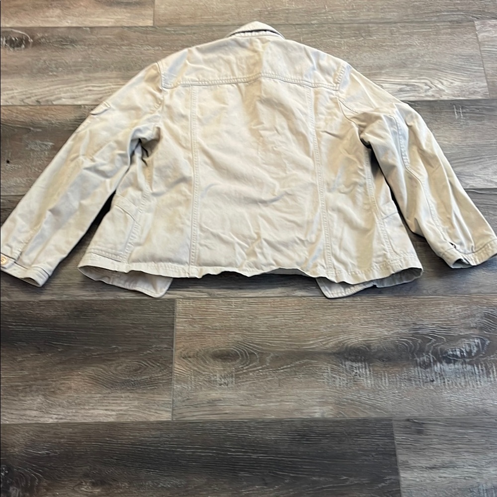 Jones New York Women's dark Cream Jacket EUC size 8 - Picture 2 of 2